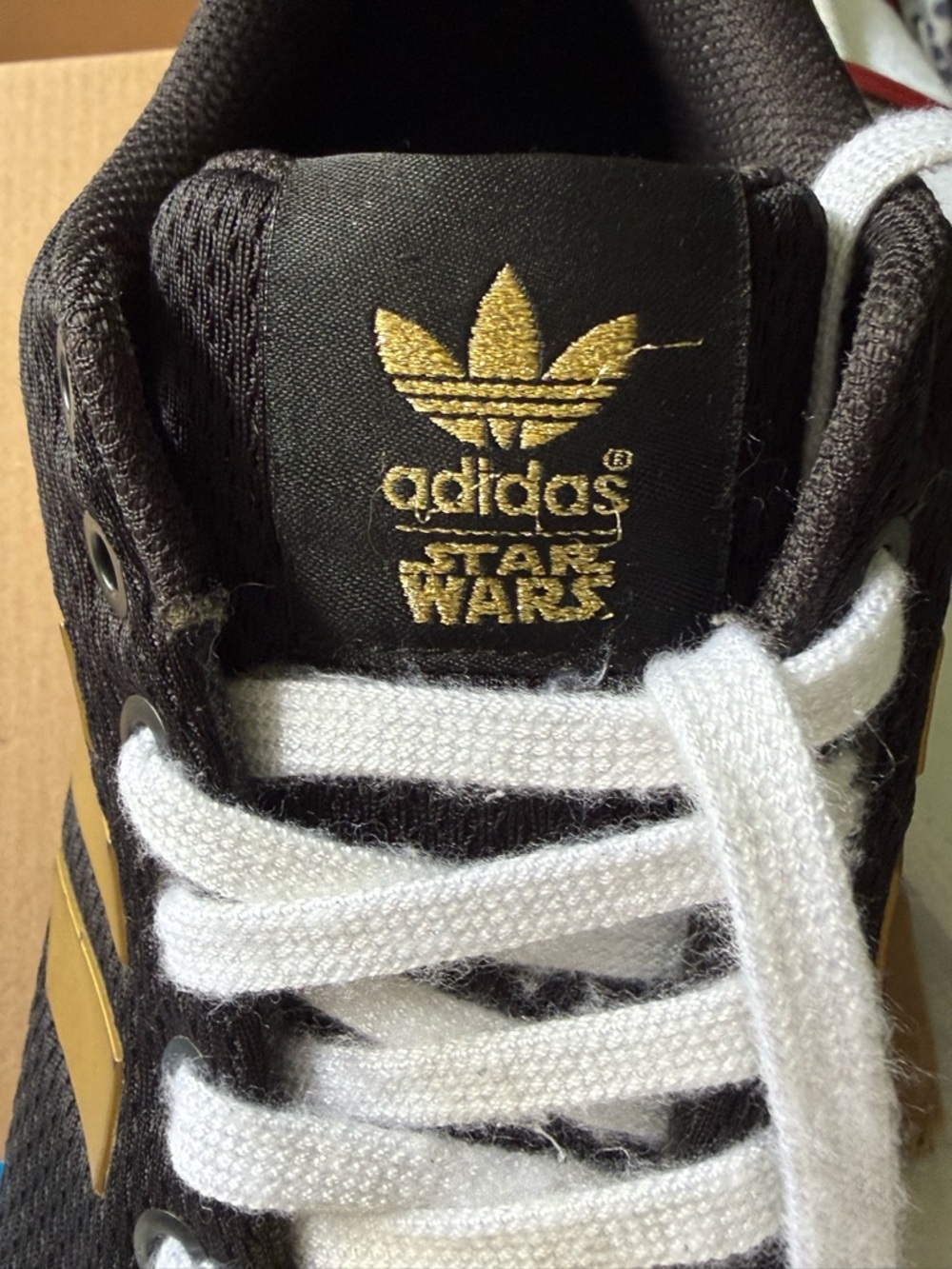 Adidas ZX Flux Star Wars Gold Detail Sneakers Youth 4.5Y Women 7 - Picture 14 of 15